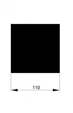 ČTYŘHRAN 110x110 / 6m