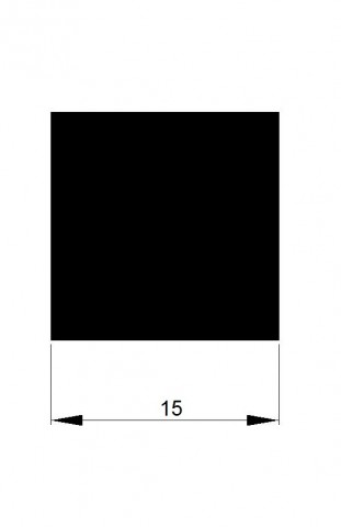 ČTYŘHRAN  15x15 tažený h11 / 3m