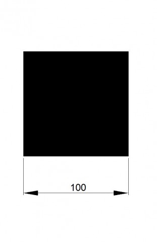 ČTYŘHRAN 100x100 / 6m