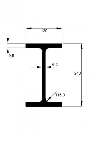 IPE 240 / přesné délky