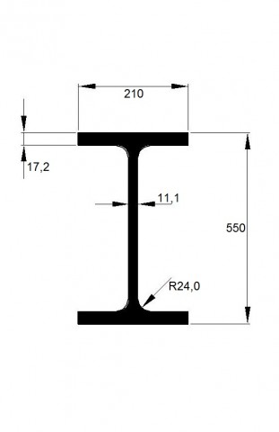 IPE 550 / 12m