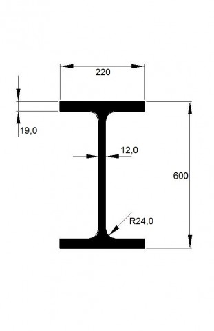 IPE 600 / přesné délky