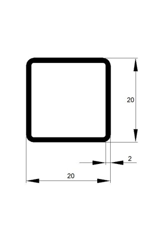 JEKL  20x20x2 / 6m