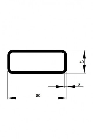 JEKL  80x40x6 / 12m