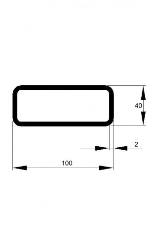 JEKL 100x40x2 / 6m