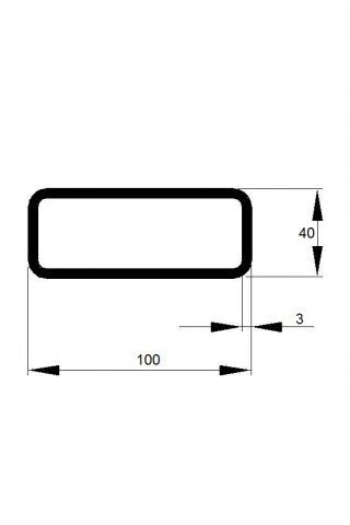 JEKL 100x40x3 / 6m