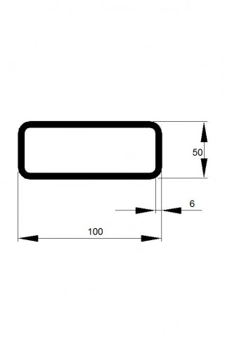 JEKL 100x50x6 / 12m