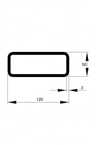 JEKL 120x50x3 / 6m