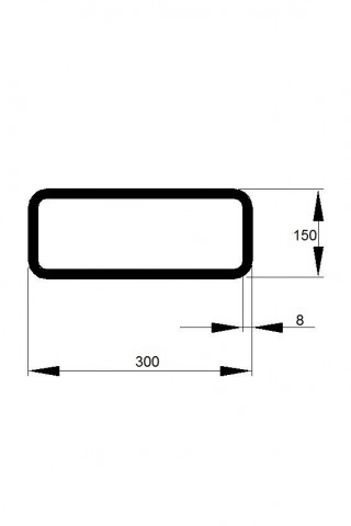 JEKL 300x150x8 / 6m