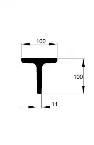 T 100x100x11 / 6m