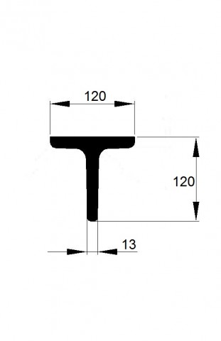 T 120x120x13 / 6m