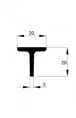 T  20x20x3 / 6m