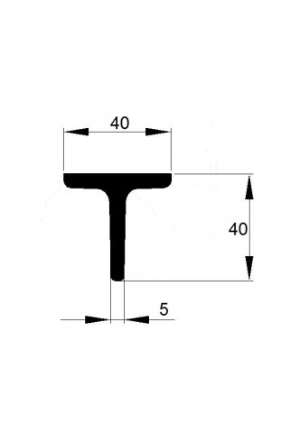 T  40x40x5 / 6m