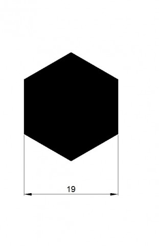 ŠESTIHRAN 19mm tažený h11 / 3m