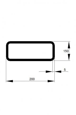 JEKL 200x150x5 / 6m