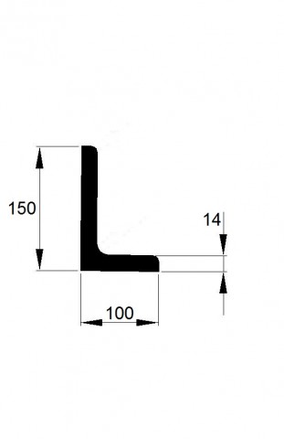 L 150x100x14 / 6m