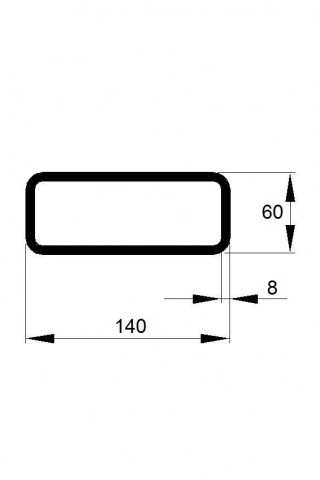 JEKL 140x60x8 / 6m