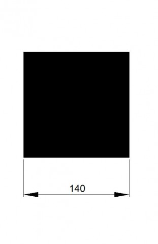 ČTYŘHRAN 140x140 / 6m