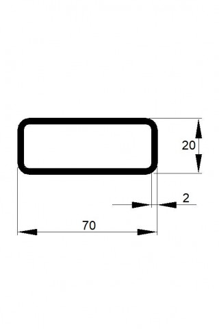 JEKL  70x20x2 / 6m