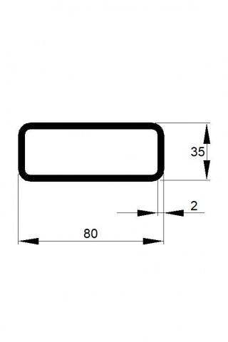 JEKL  80x35x2 / 6m