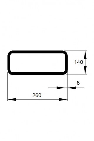 JEKL 260x140x 8 / 6m