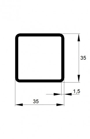 JEKL  35x35x1,5 / 6m