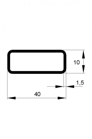 JEKL  40x10x1,5 / 6m