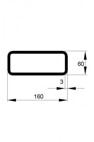 JEKL 160x60x3 / 6m