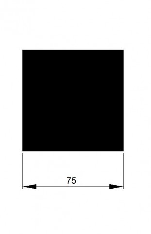 ČTYŘHRAN  75x75 / 6m