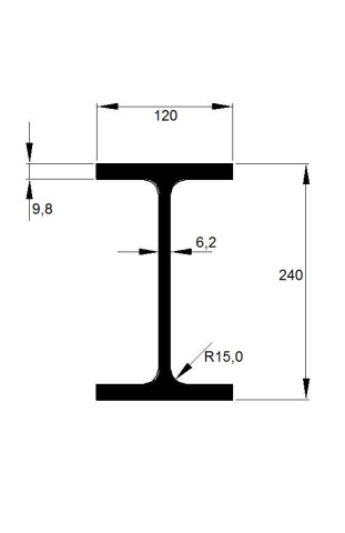 IPE 240 / přesné délky