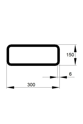 JEKL 300x150x6 / 6m