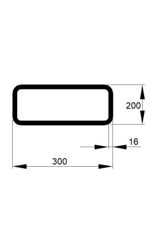 JEKL 300x200x16 / přesné délky