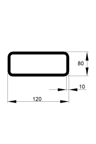 JEKL 120x80x10 / 6m