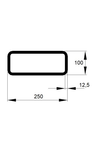 JEKL 250x100x12,5 / 6m