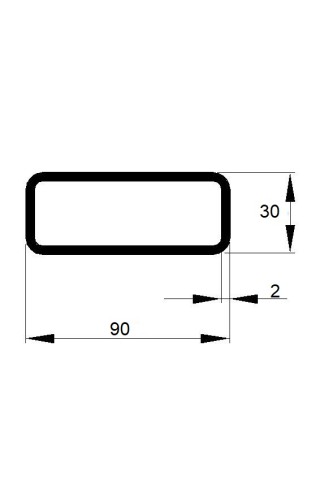 JEKL  90x30x2 / 6m