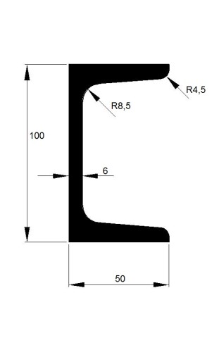 U 100x5 NEREZ / 6m