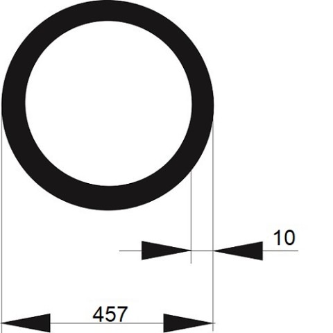 TRUBKA SVAŘOVANÁ  457x10 spirálově