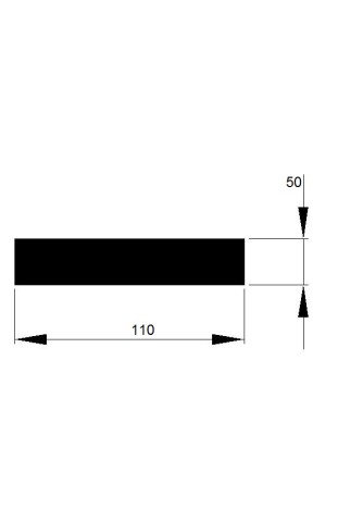 TYČ PLOCHÁ 110x50 / 6m