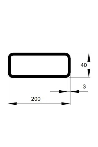 JEKL 200x40x3 / 6m