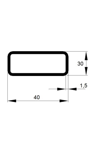 JEKL  40x30x1,5 / 6m