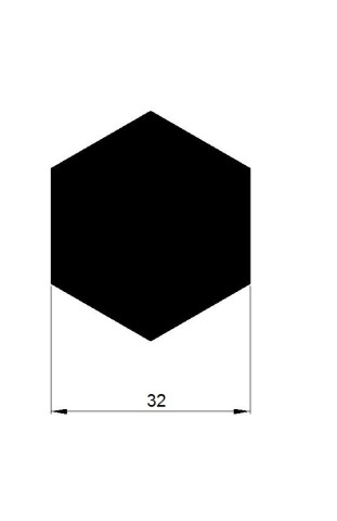 ŠESTIHRAN 32mm tažený h11 / 3m