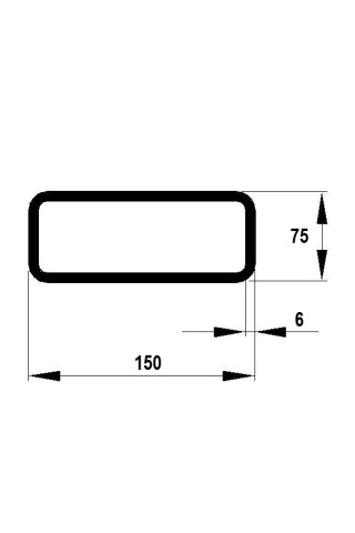 JEKL 150x75x 6 / 12m