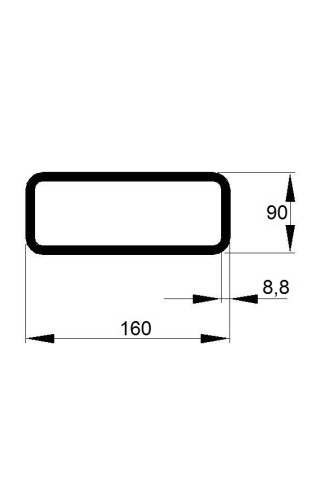 JEKL 160x90x8,8 / 6m