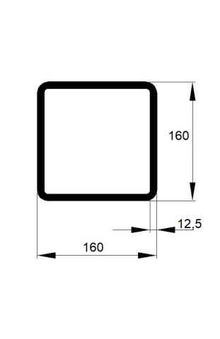 JEKL 160x160x12,5 / 6m