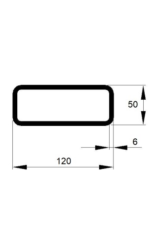 JEKL 120x50x6 / 6m