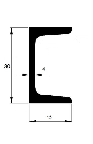 U  30x15x4 / 6m