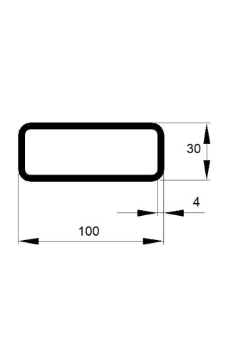 JEKL 100x30x4 / 6m