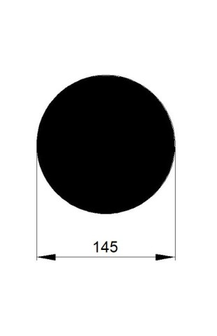 TYČ KRUHOVÁ 145mm / přesné délky