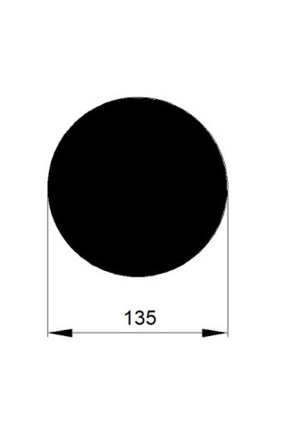 TYČ KRUHOVÁ 135mm / 6m