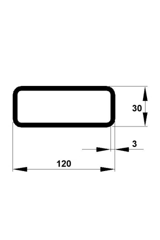 JEKL 120x30x3 / 6m